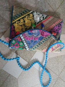 HAND MADE MULTI COLORED SLING BIG BAG 🎒 ❤️ ❤️ ❤️