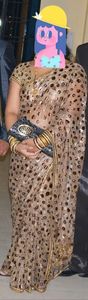 metalic saree Most Trending