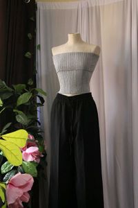 Bershka Silver Tube Top