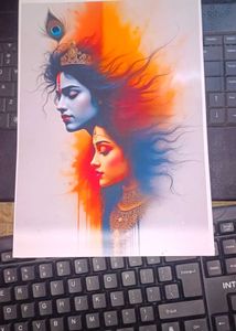 Radha Krishna Art Print