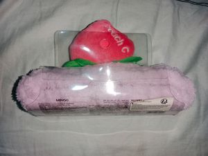 New Miniso Purple Peach Soft Headband