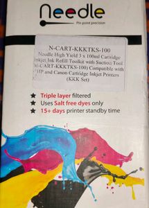 Needle High Yield 2 x 100ml Cartridge Inkjet Ink