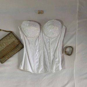 White Corset Top