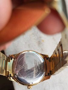 Guess Orignal Gold Tonned Animal Print Watch