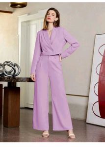 Lilac Cropped Blazer