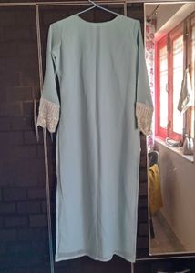 Elegant Blue Embroidered Kurta set