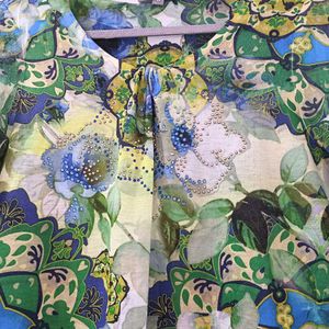 Floral Print Long Sleeve Top