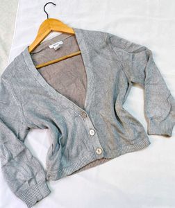 B2G2 🎁OG Mango Gray Knit Cardigan C