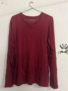 Maroon Long Sleeve T-Shirt