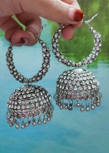 Silver Jhumka Earrings