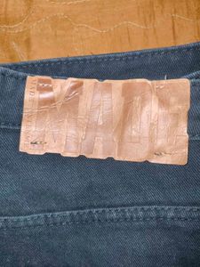 &#39;BLACKAIR&#39; Y2K Skull Patch Denim