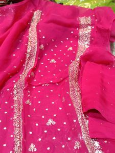 Pink Indian Dress Material