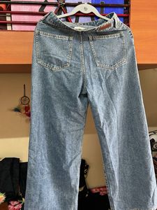 Wide Leg Denim Jeans