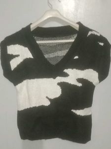 V-neck Sleeveless Sweater Vest