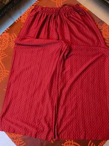 Maroon Polka Dot Palazzos