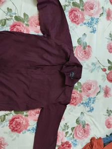Burgundy Casual Shirt
