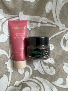 sealed mCaffeine Body Scrub & Lotion