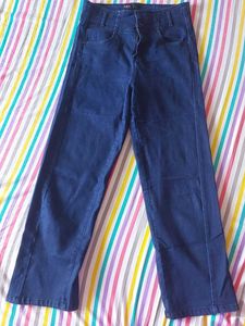 Navy Blue Jeans HIGH WAIST CASUAL