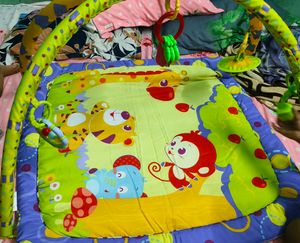 Baby Activity Gym with Animal Print