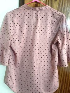 Pink Polka Dot Blouse