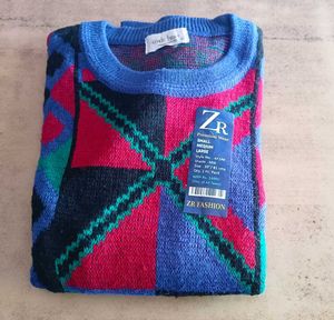 Vintage Geometric Pattern Sweater