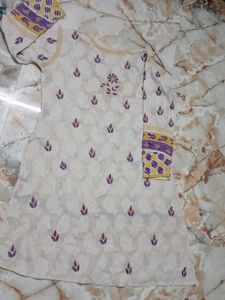 hand work embroidery kurti chicken curry