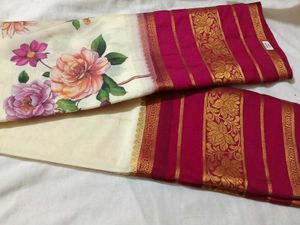 Floral Print Saree