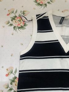 H&amp;m Stripped V Neck Dress