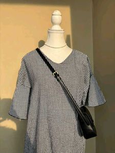 Bust 44 Midi Gingham Dress