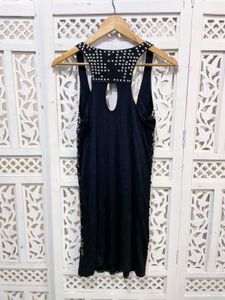 Metallic Black &amp; Bronze Sequin Top