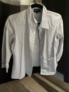 Y2k Korean Green House Powder Blue Cropped Shirt