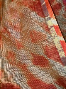 Orange Tie-Dye Dupatta