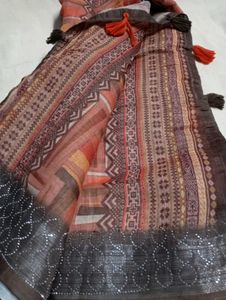 Lenin Stone Work Saree