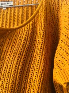 Mustard Knit Top