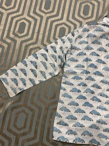 Cute Car Print Pajama Set