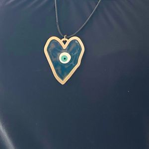 Evil Eye Heart Necklace