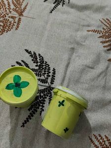 Hand Painted Storage Containers