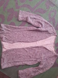 Blue Open Front Cardigan