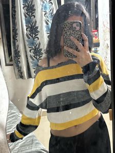 Striped Crop Top
