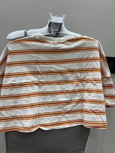 Striped Oversized Crop Top