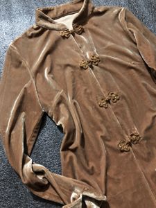 Chinese Vintage Velvet Mandarin Collar Jacket