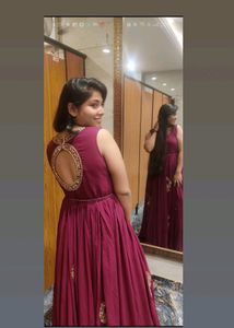 Mehroon Gown