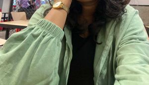Green Cropped Hoodie