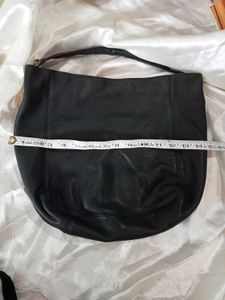 Black Leather Shoulder Bag