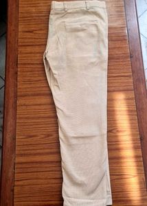 Men&#39;s Beige Straight Pants