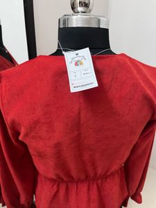 Maroon Velvety Top