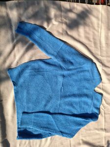 Vintage Blue Knit Shorts