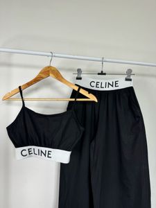 Black Celine Cord Set