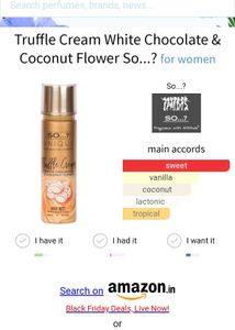 So Unique Truffle Cream Body Mist