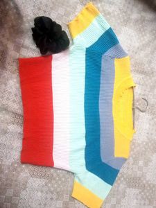 Multicolour Crop Top